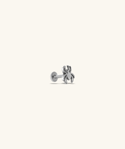 Titanium Spider Flatback Stud - Titanium - Helix, Upper Lobe, Conch - Oumo Jewelry