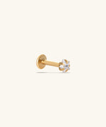 Sparkling Star Flatback Stud - Stainless Steel - Upper Lobe, Helix, Forward Helix - Oumo Jewelry