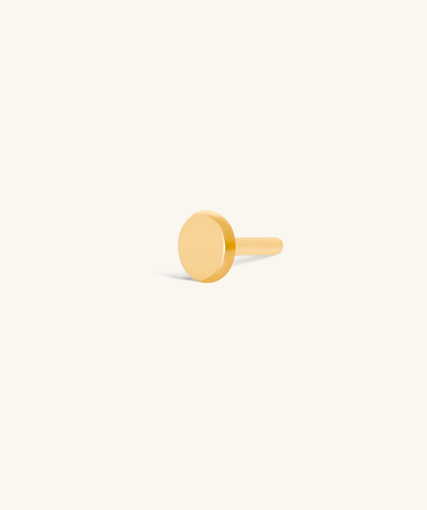 Threadless Flat Back Post (Titanium) - OumoJewelry