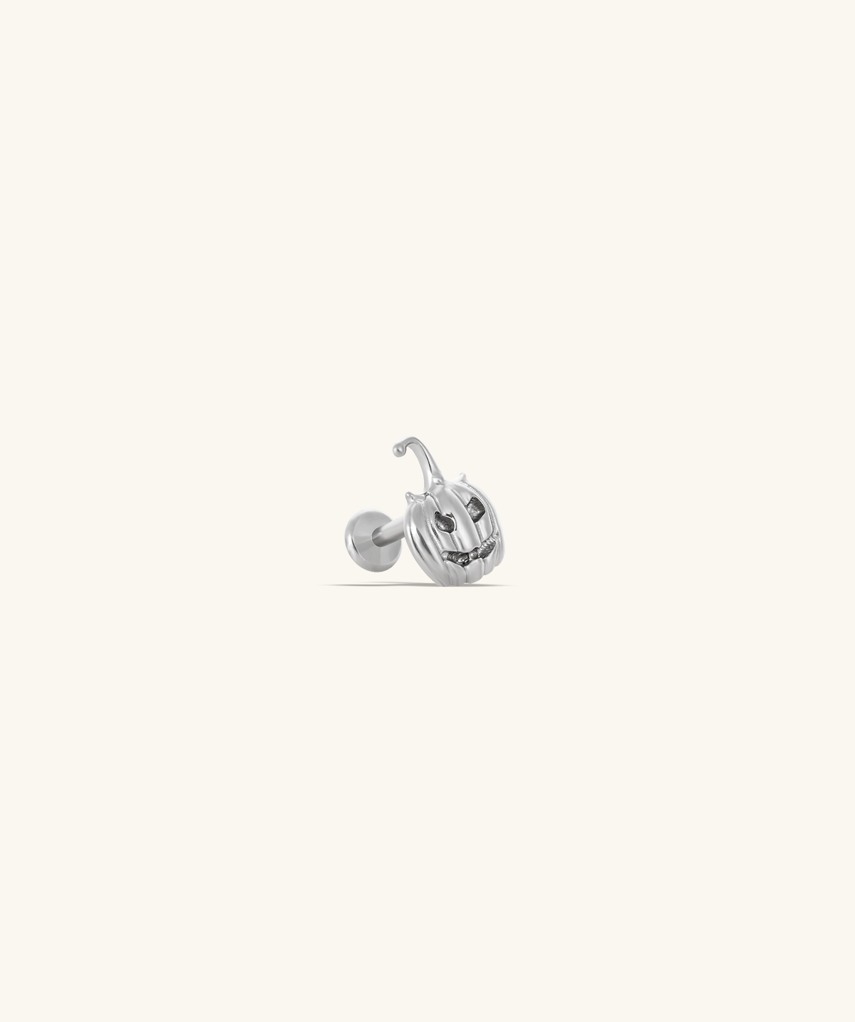 Titanium Pumpkin Stud - Titanium - Upper Lobe, Helix, Conch - Oumo Jewelry