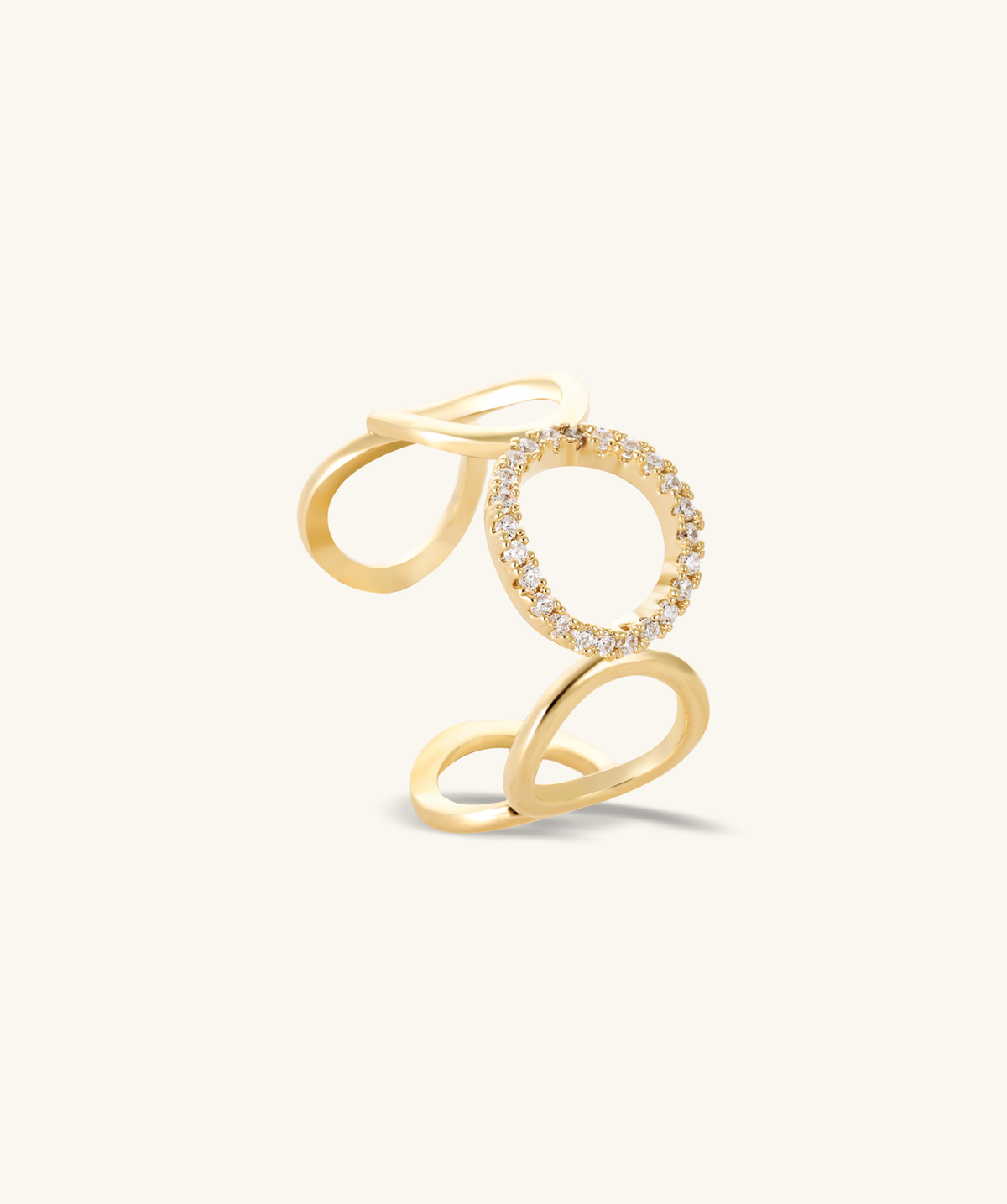 Orbit Ring - Brass - Oumo Jewelry