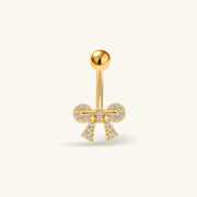 Avery Bow Belly Ring - Oumo Jewelry