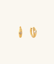 Bella Hoops - Brass - Oumo Jewelry