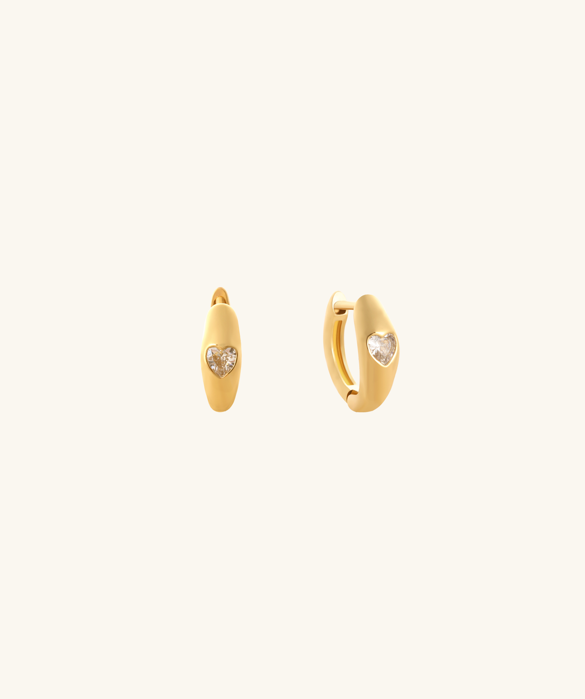 Bella Hoops - Brass - Oumo Jewelry
