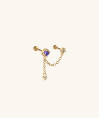 Mystery Opal Chain Earring