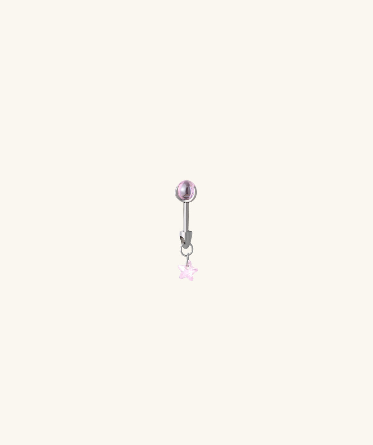 Titanium Star Vertical Helix Stud - Titanium - Vertical Helix - Oumo Jewelry
