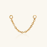 Titanium Single Chain Charm Drop - Titanium - Oumo Jewelry