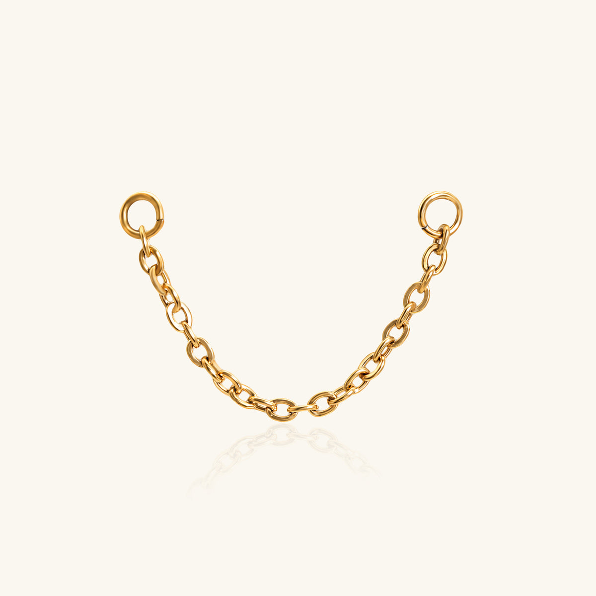 Titanium Single Chain Charm Drop - Titanium - Oumo Jewelry