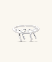 Twobow Ring - Brass - Oumo Jewelry