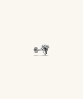 👻 Titanium Cute Ghost Flatback Stud - OumoJewelry