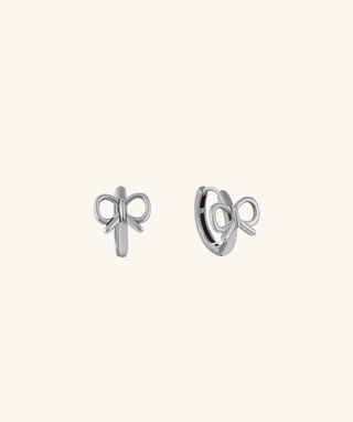 Cute Bow Hoop Earrings