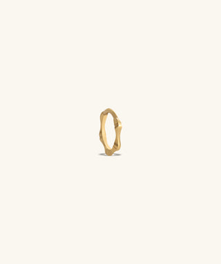 Bamboo Shape Clicker Hoop - OumoJewelry