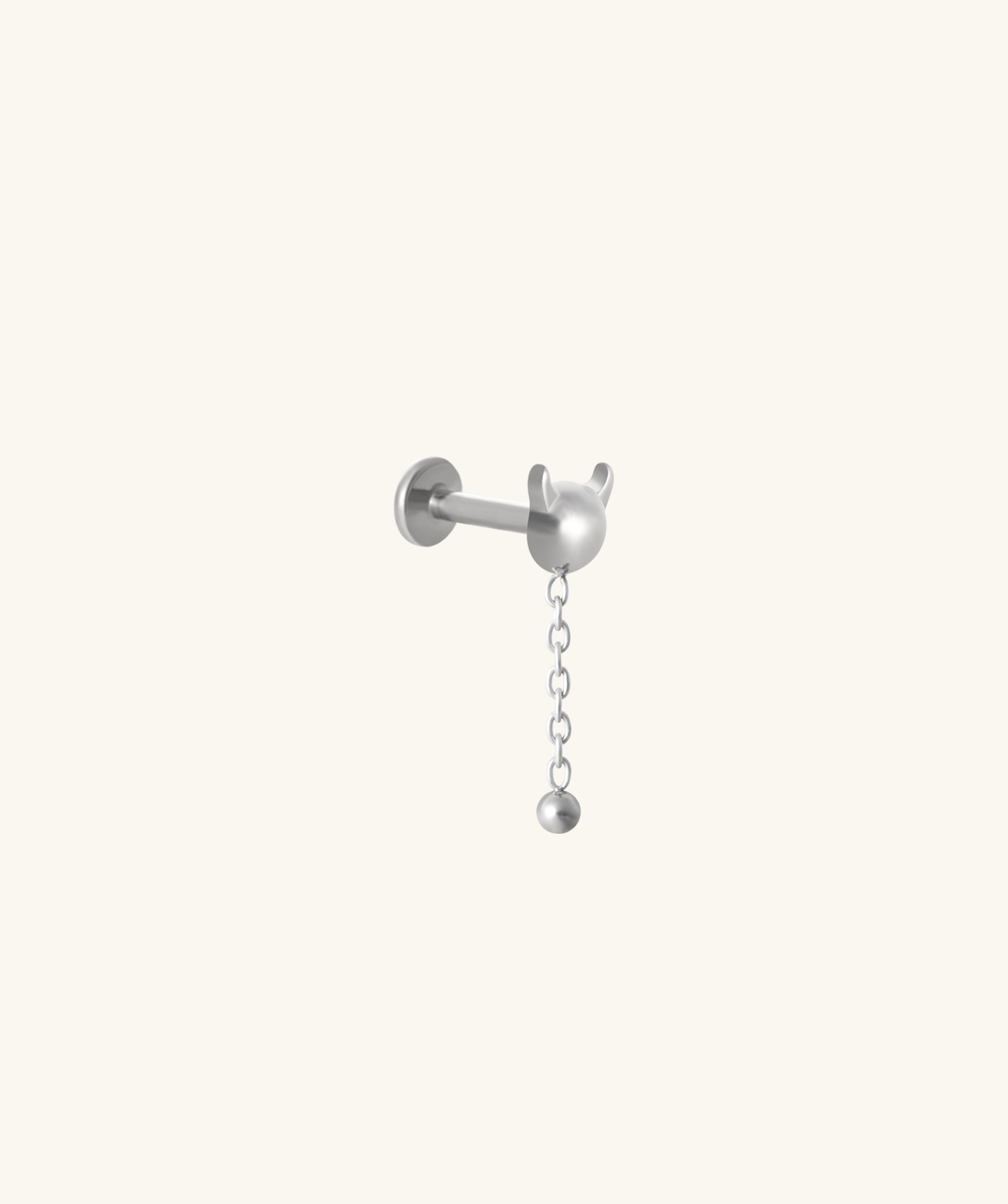 Titanium Little Devil Flatback Drop - OumoJewelry