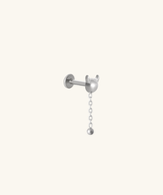 Titanium Little Devil Flatback Drop - Titanium - Lobe, Upper Lobe, Helix - Oumo Jewelry