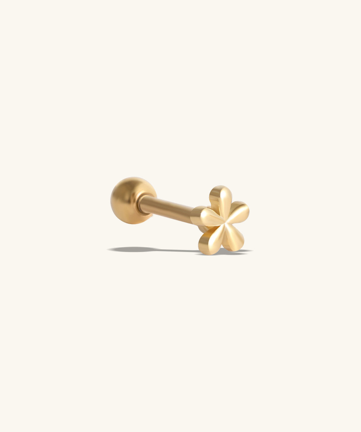 Dainty Flower Stud - Stainless Steel - Helix, Flat, Upper Lobe - Oumo Jewelry