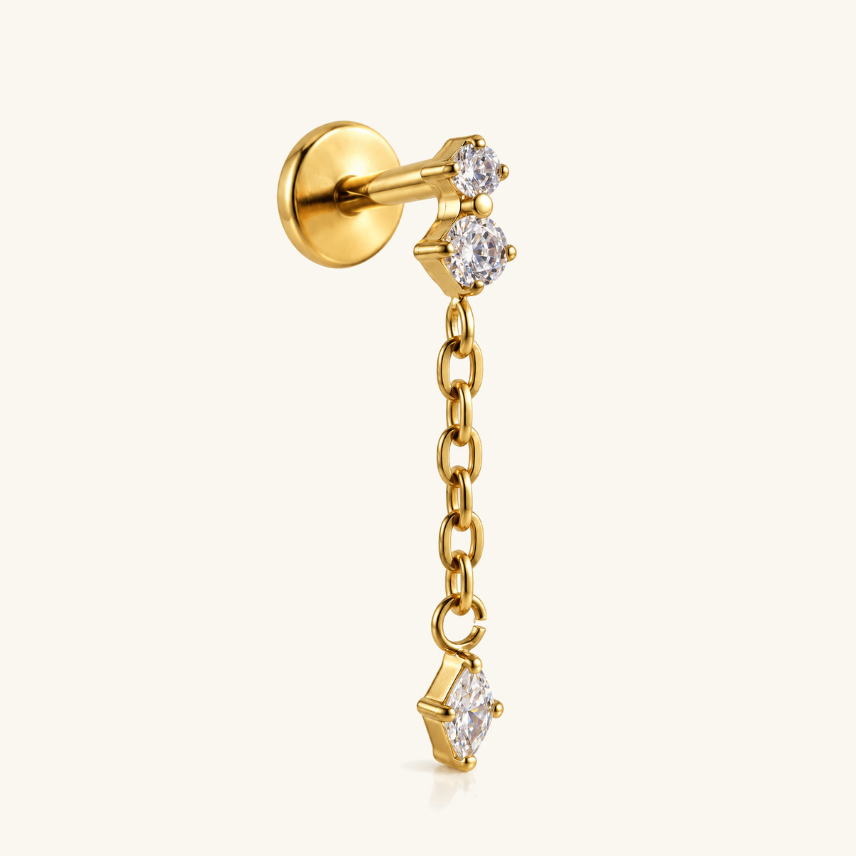 Titanium Isabeau Stud - OumoJewelry