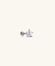 Cute Flower Stud - Stainless Steel - Upper Lobe, Helix, Flat - Oumo Jewelry