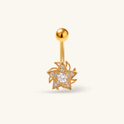 Rotating Star Belly Ring - Oumo Jewelry