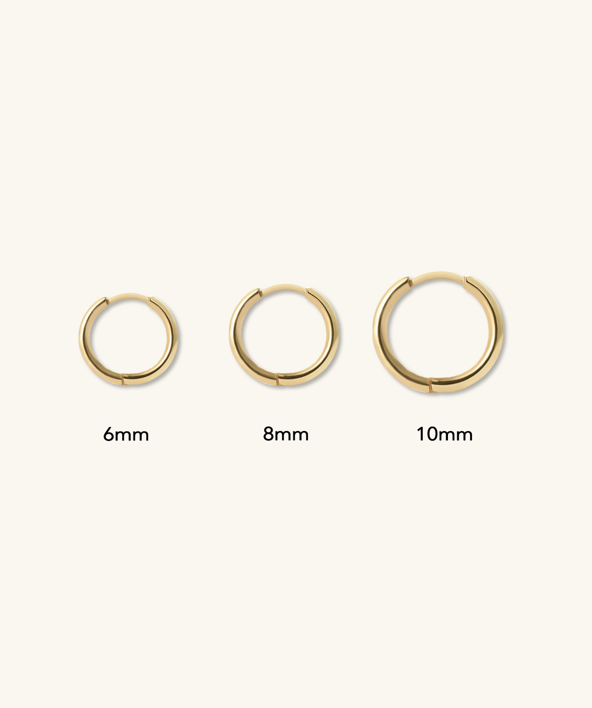 Classic Comfort Hoop - Stainless Steel - Lobe, Helix - Oumo Jewelry