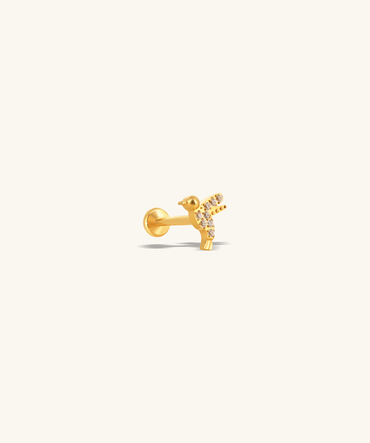 Titanium Bird Stud - Titanium - Helix, Upper Lobe, Conch - Oumo Jewelry