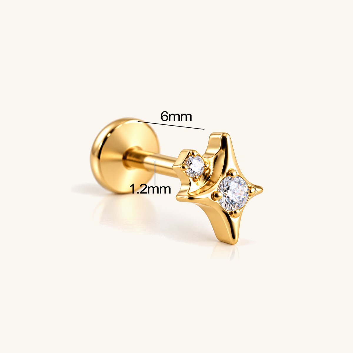 Titanium Ione Stud - OumoJewelry