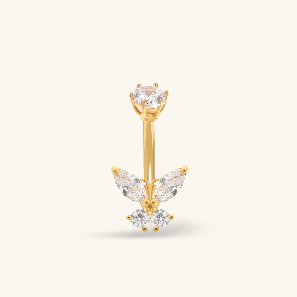 Soren Butterfly Belly Ring - Oumo Jewelry