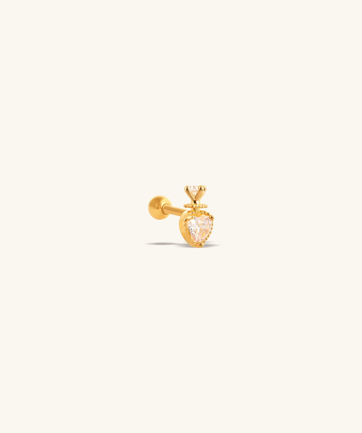 Lazlo Stud - Stainless Steel - Upper Lobe, Helix - Oumo Jewelry