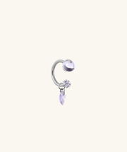 Titanium Stardrop Horseshoe Ring - Titanium - Upper Lobe, Helix, Lip - Oumo Jewelry