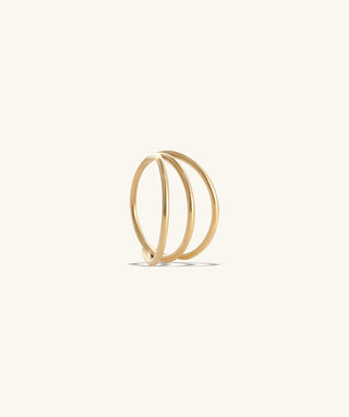 Three Layer Clicker Hoop - OumoJewelry