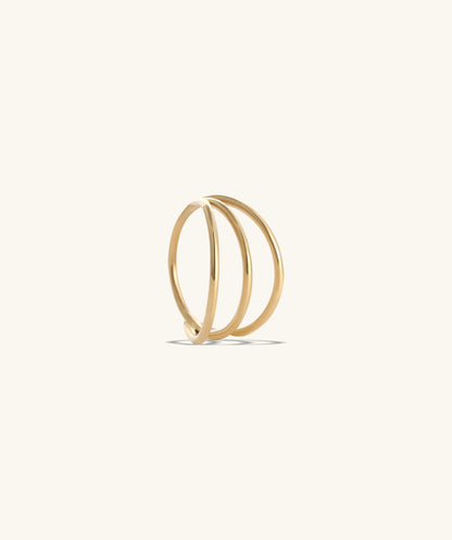 Three Layer Clicker Hoop - OumoJewelry