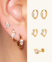 Marquise Set - Stainless Steel - Oumo Jewelry