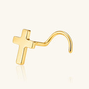 Titanium Cross Nose Stud