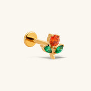 Titanium Rielle Flower Stud