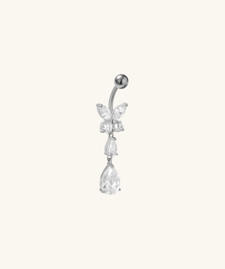 Marquise Flutter Drop Belly Ring - OumoJewelry