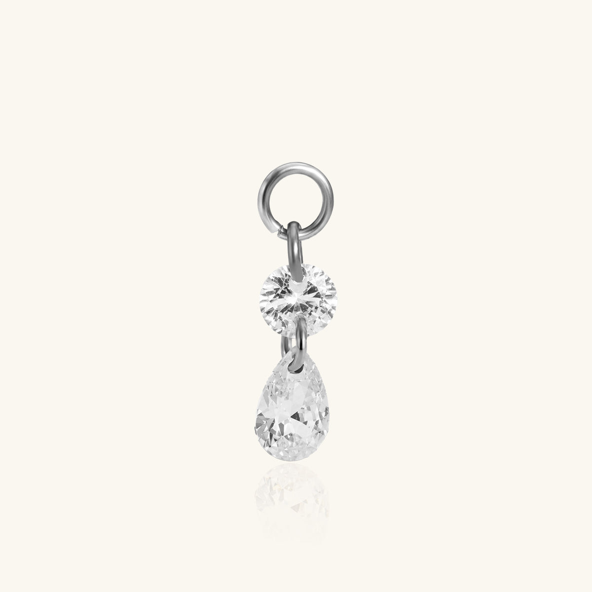 Selin Charm Drop - Stainless Steel - Oumo Jewelry