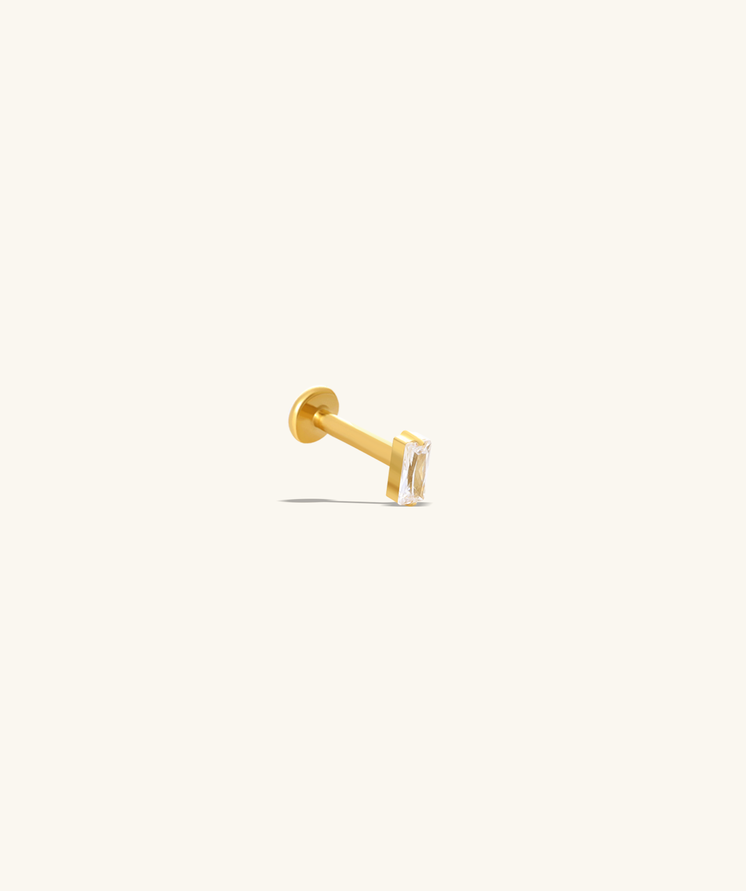 Titanium Squarely Stud - OumoJewelry