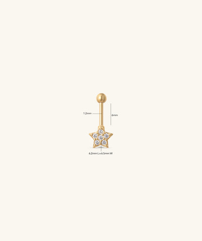 Star Vertical Helix Stud