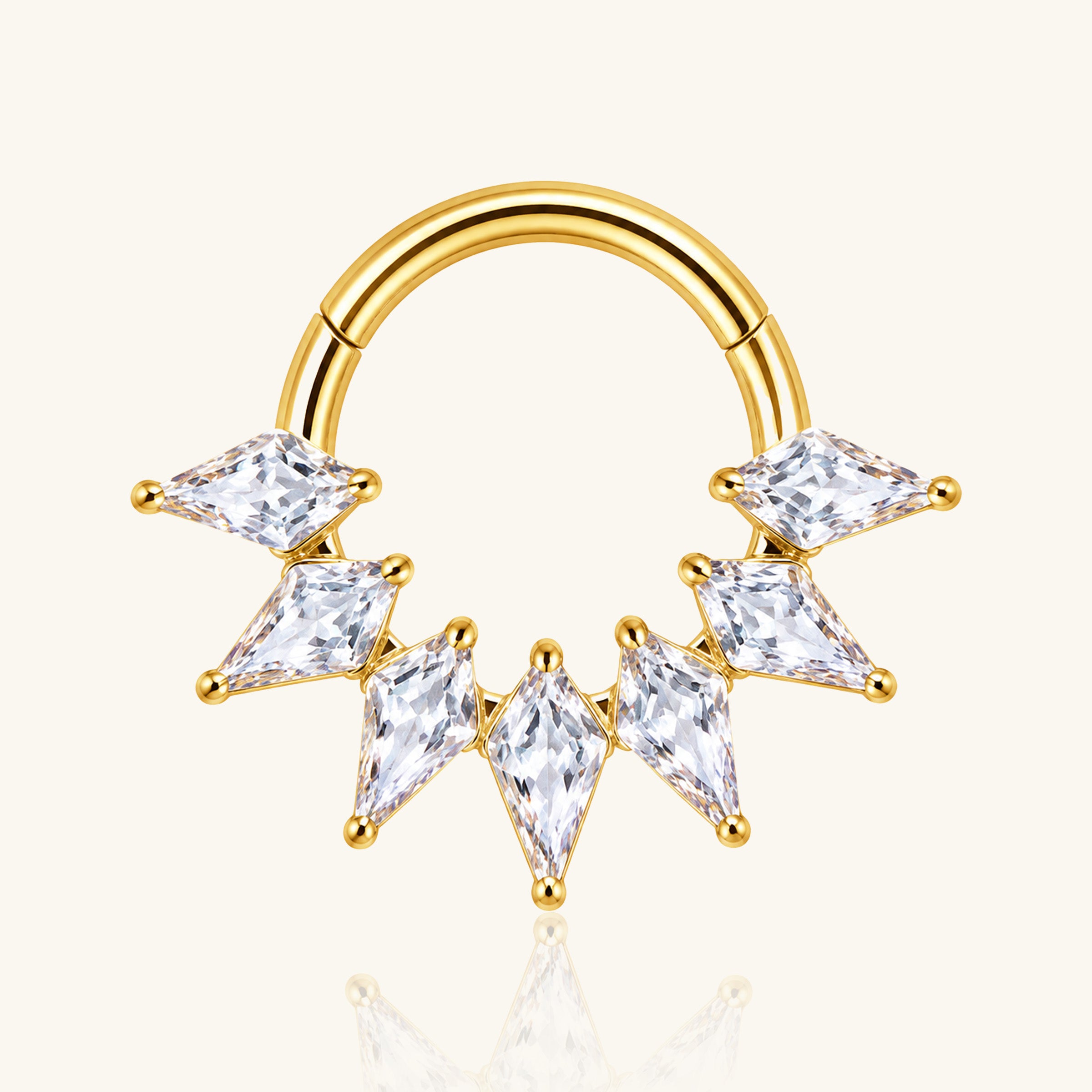 Titanium Nysa Clicker Hoop