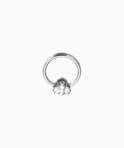 Bee Clicker Hoop - Stainless Steel - Daith, Septum - Oumo Jewelry