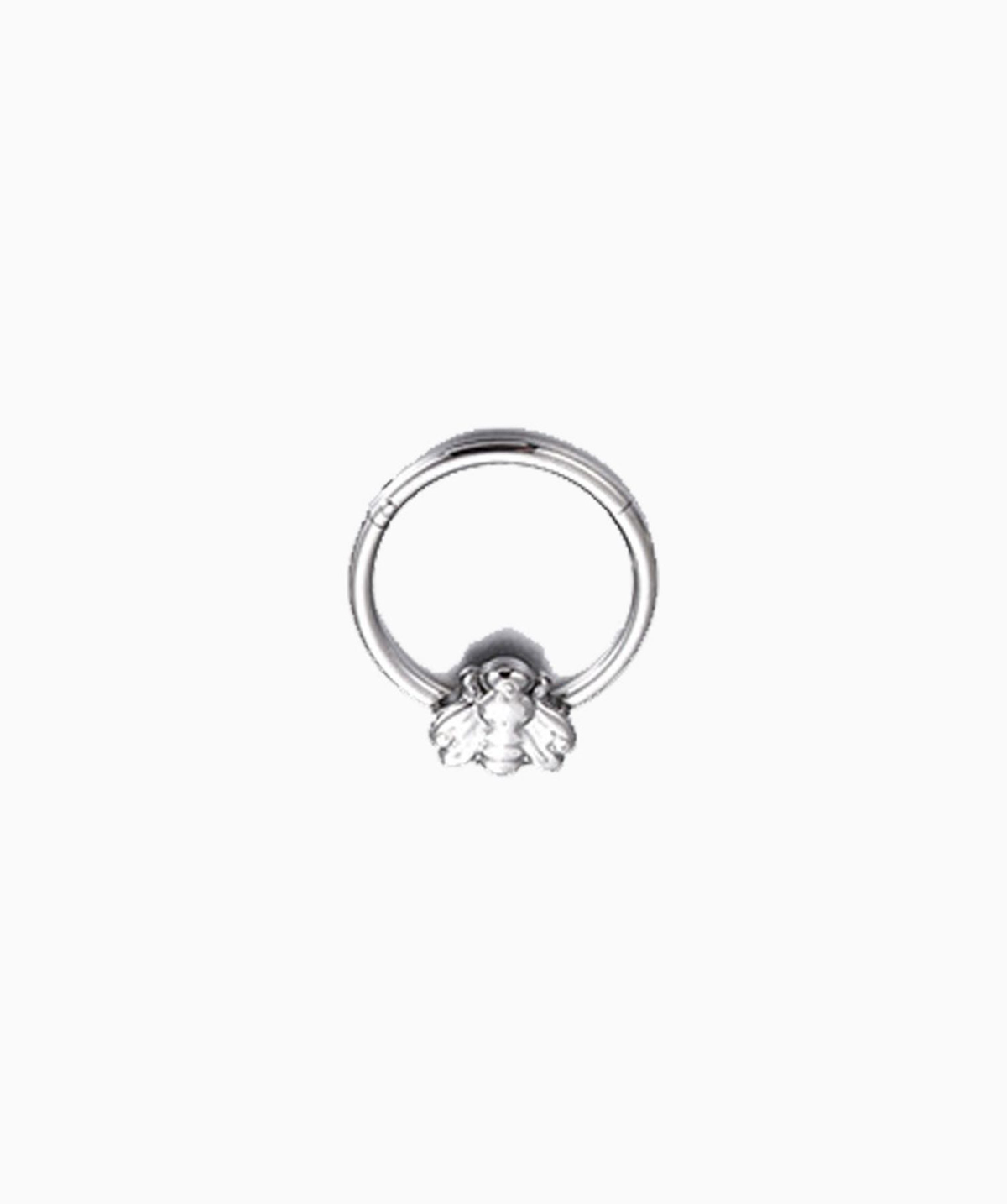 Bee Clicker Hoop - Stainless Steel - Daith, Septum - Oumo Jewelry