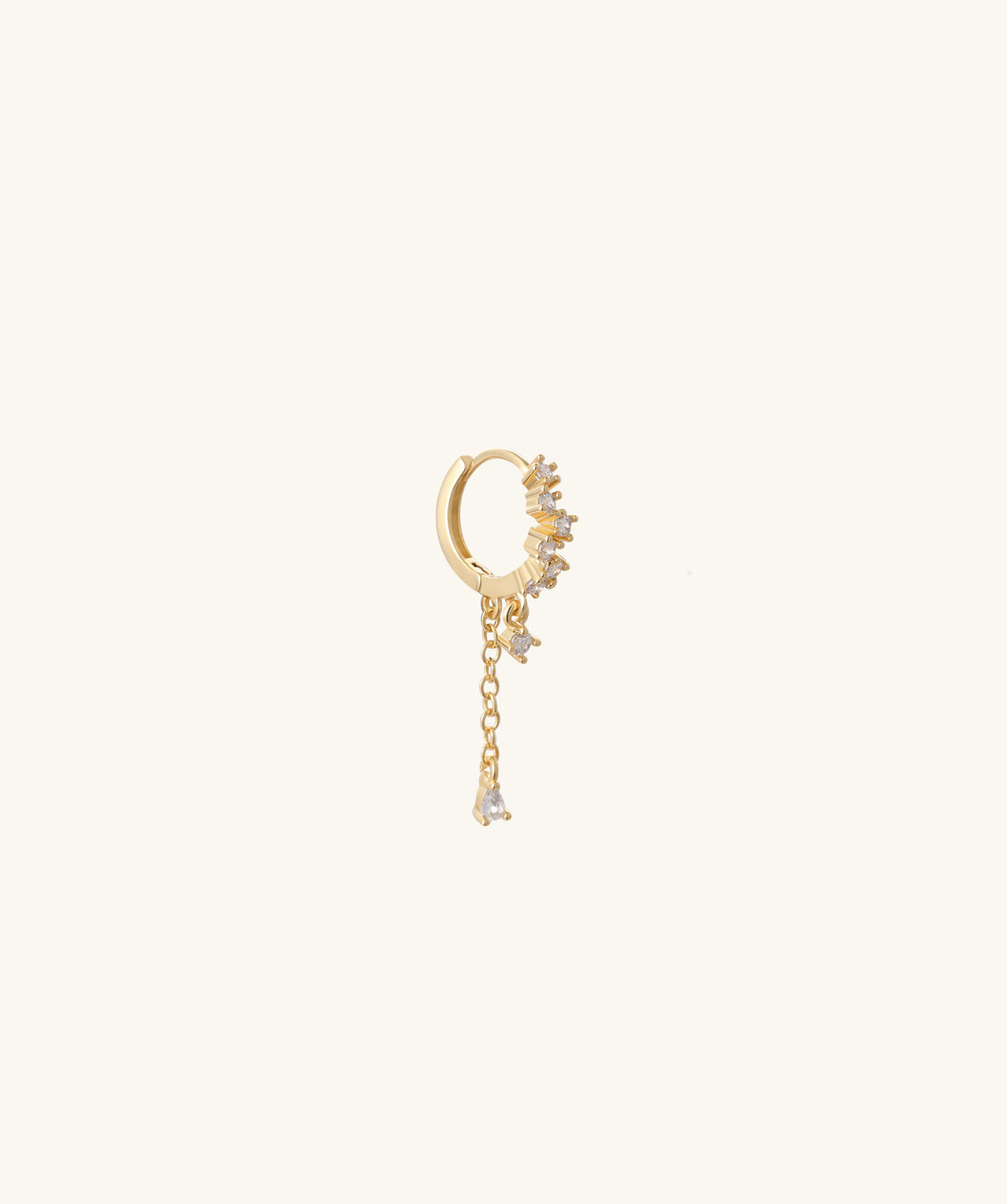 Luna Bloom Drop - Brass - Lobe, Upper Lobe - Oumo Jewelry
