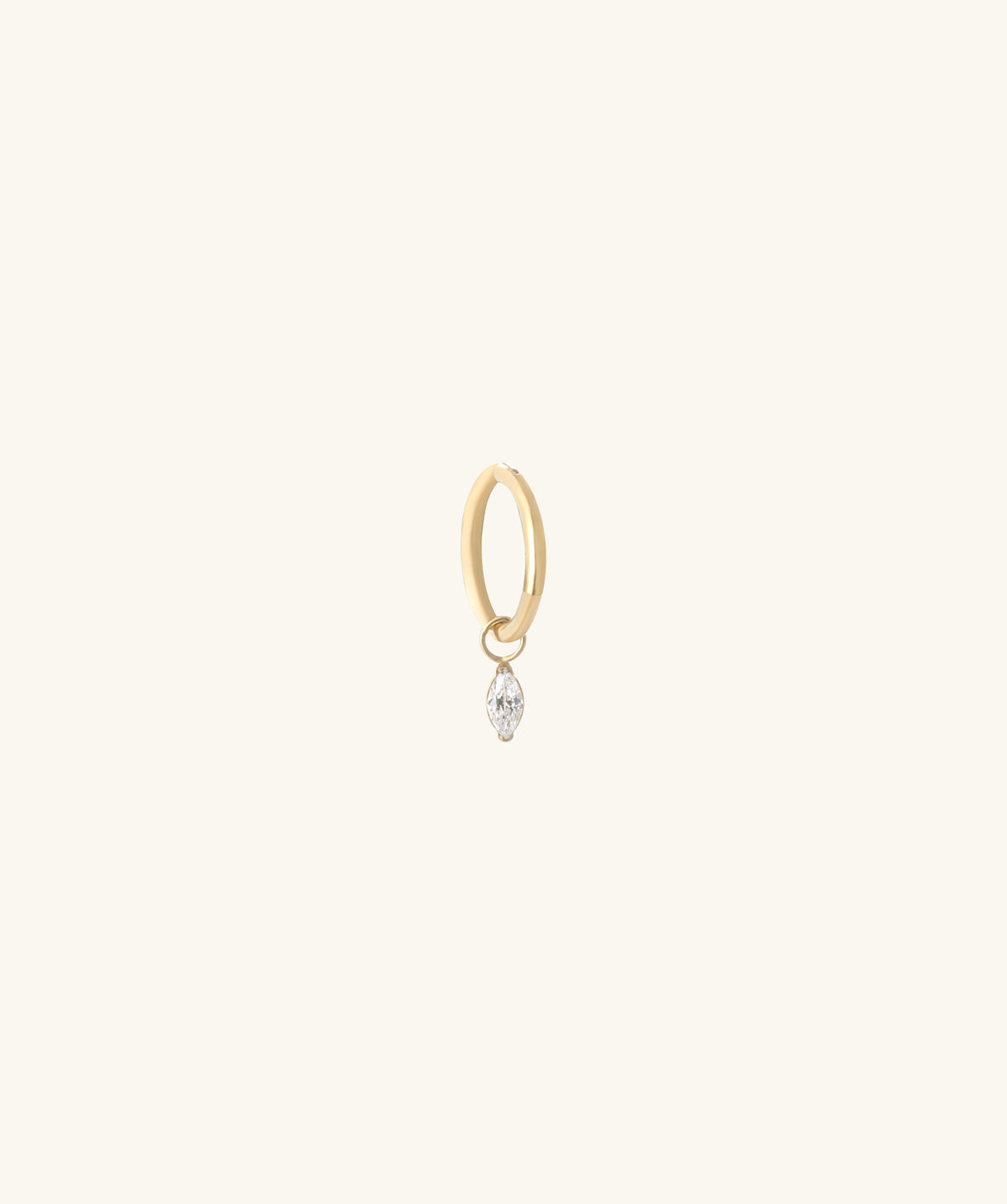 Titanium Marquise Dangle - Titanium - Lobe, Upper Lobe, Helix - Oumo Jewelry