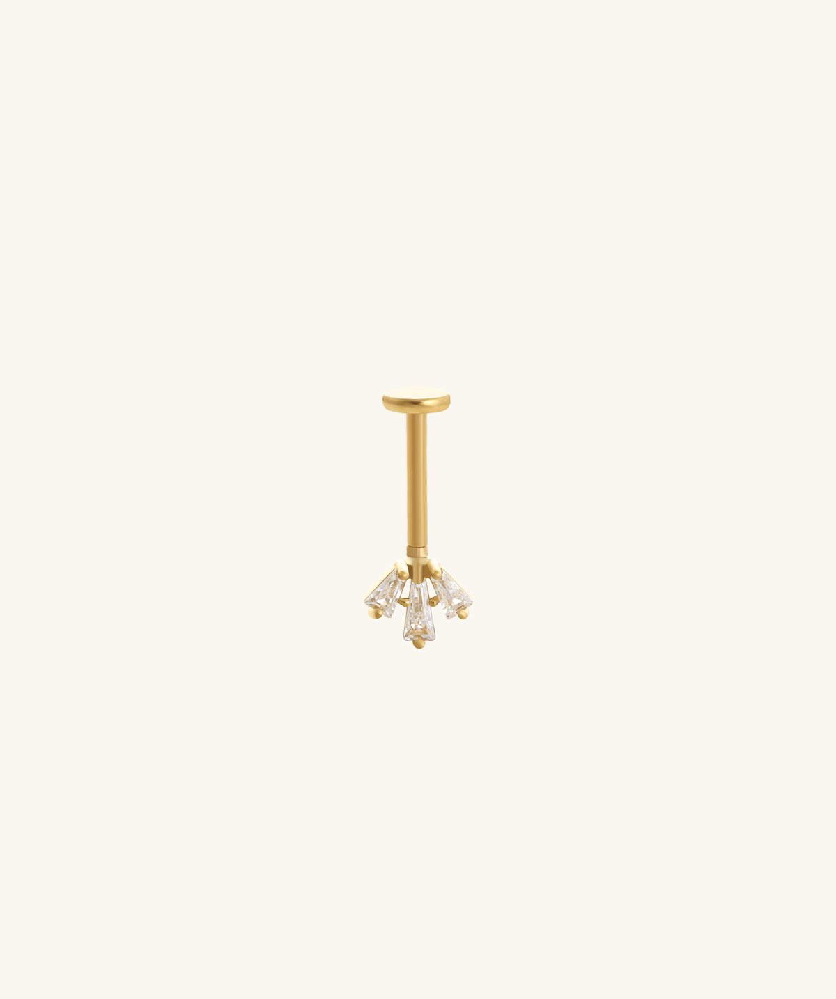 Bloom Vertical Helix Stud - Stainless Steel - Vertical Helix - Oumo Jewelry