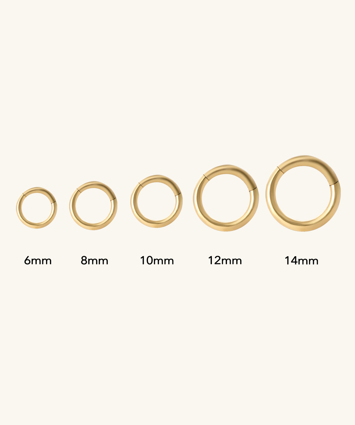 Basic Hoop Clicker - Stainless Steel - Lobe, Upper Lobe, Helix - Oumo Jewelry