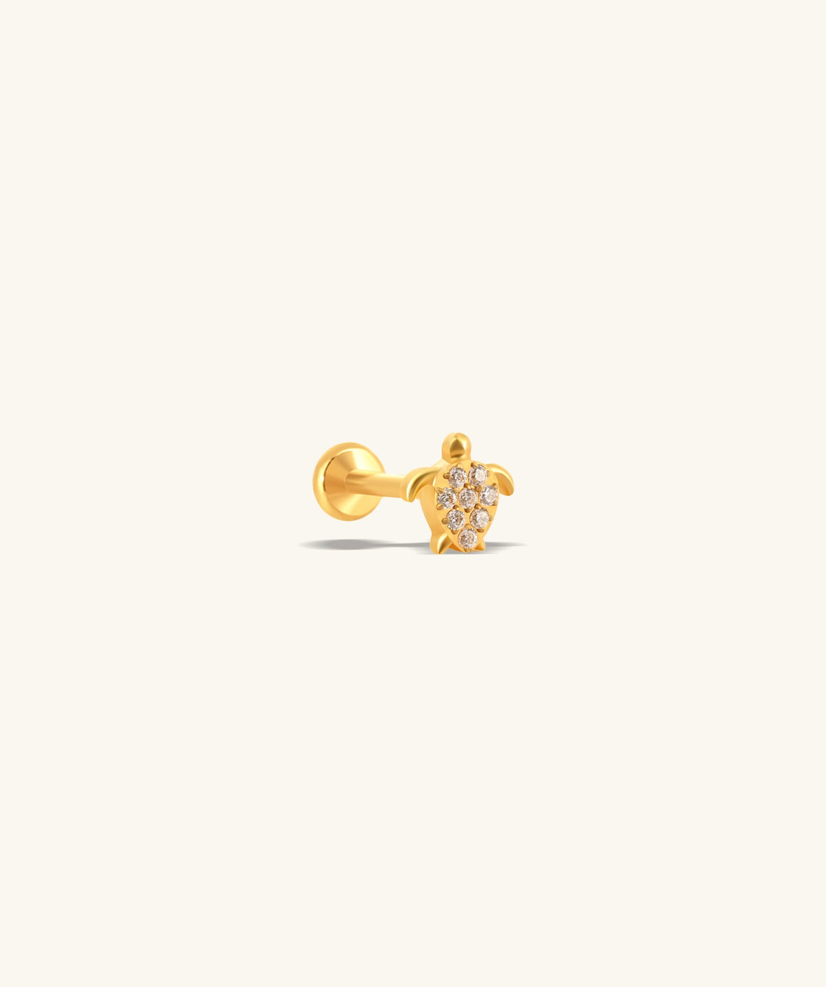 Sea Turtle Stud - Stainless Steel - Helix, Upper Lobe, Conch - Oumo Jewelry