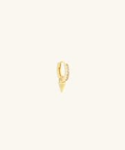 Punk Triangle Drop - Brass - Upper Lobe, Helix - Oumo Jewelry