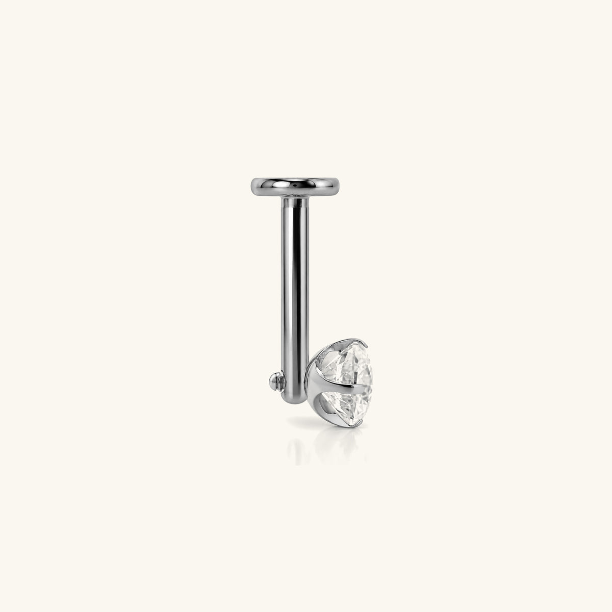 Titanium Gaia Vertical Helix Stud - OumoJewelry