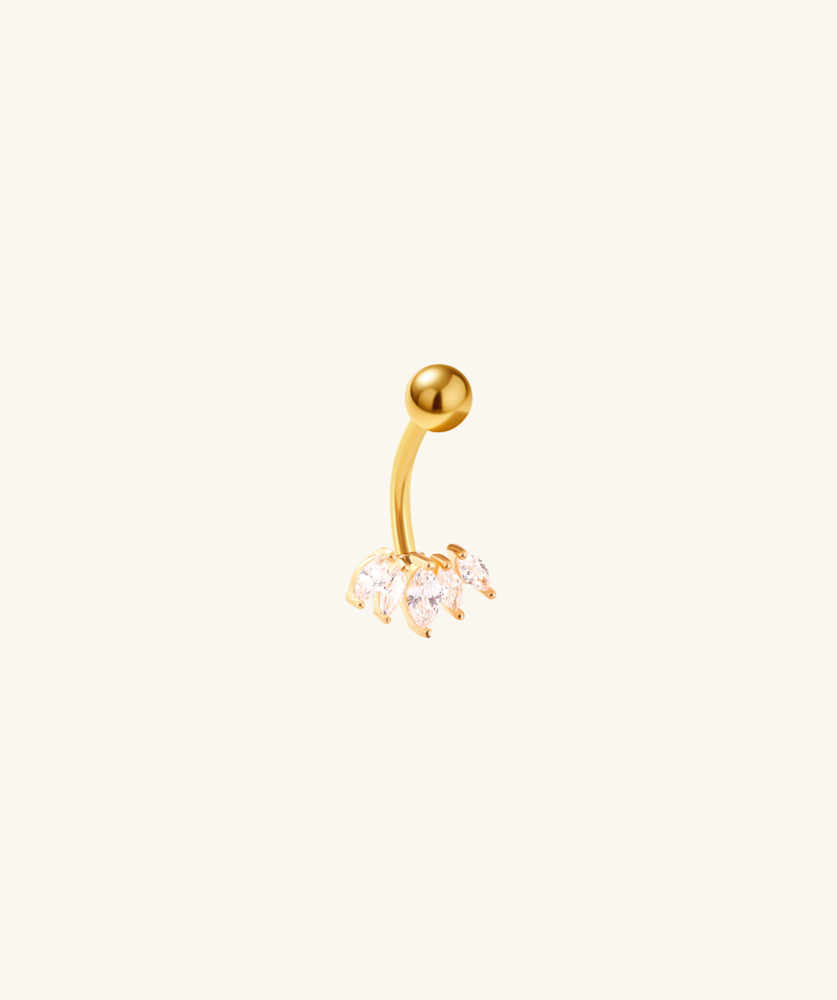 Elise Belly Ring - Stainless Steel - Navel - Oumo Jewelry