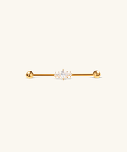 Titanium Vivia Industrial Barbell - Titanium - Industrial - Oumo Jewelry