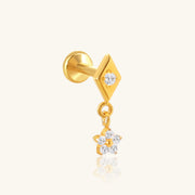 Titanium Serin Flower Stud